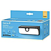Garza Aplique solar para exterior Andros (L x An x Al: 16,8 x 7,5 x 6,1 cm, Negro, IP54, 600 lm) | BAUHAUS