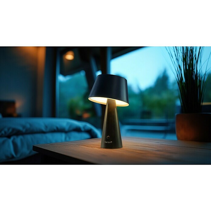 Garza Lámpara decorativa solar Momo (L x An x Al: 13,2 x 13,2 x 21,8 cm, Negro, IP44) | BAUHAUS