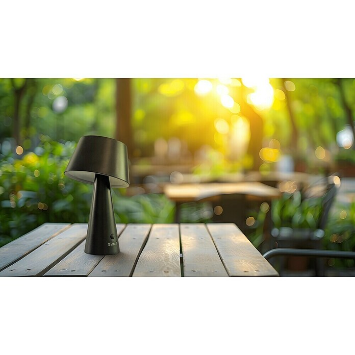 Garza Lámpara decorativa solar Momo (L x An x Al: 13,2 x 13,2 x 21,8 cm, Negro, IP44) | BAUHAUS