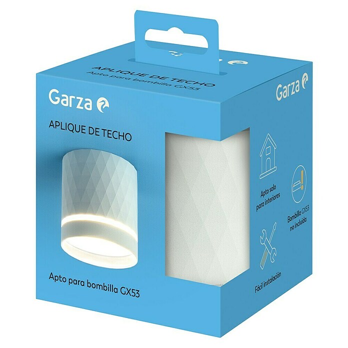 Garza Foco de pared (12 W, L x An x Al: 8,2 x 8,2 x 8,1 cm, Blanco, GU10) | BAUHAUS