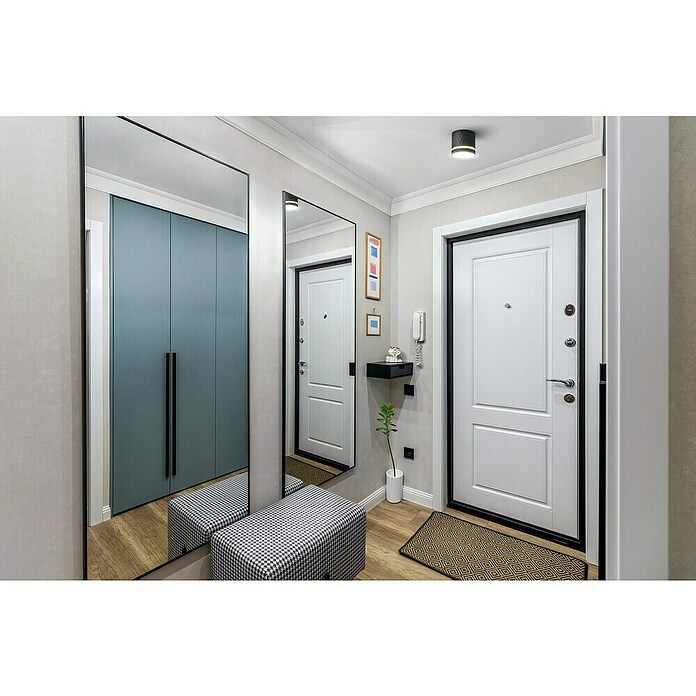 Garza Foco de pared (12 W, L x An x Al: 8,2 x 8,2 x 8,1 cm, Negro, GU10) | BAUHAUS