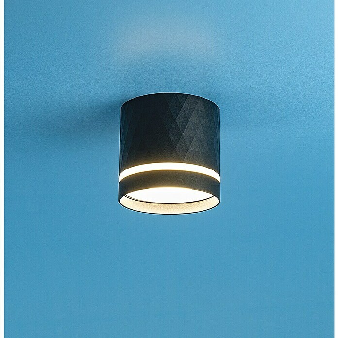 Garza Foco de pared (12 W, L x An x Al: 8,2 x 8,2 x 8,1 cm, Negro, GU10) | BAUHAUS