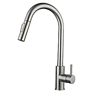 Grifo de cocina extraíble Iris U (Inox)