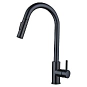 Grifo de cocina extraíble Iris U (Negro) | BAUHAUS