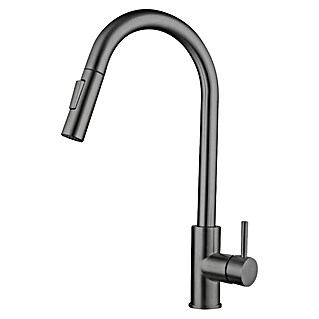 Grifo de cocina extraíble Iris U (Black gun metal)