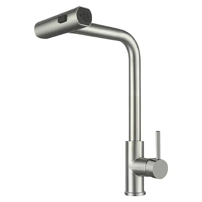 Grifo de cocina Pegaso - Acero - Grifo de cocina moderno en níquel cepillado. Un complemento elegante y funcional para cualquier cocina moderna.