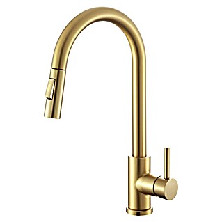 Grifo de cocina extraíble Iris U (Oro)
