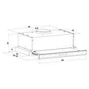 Corberó Campana extensible MAKALU640X (Ancho: 60 cm, Máx. Potencia del ventilador en modo extracción: 372,2 m³/h, Inox) | BAUHAUS