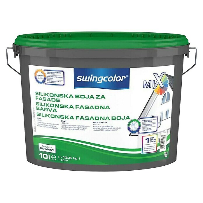 swingcolor Silikonska fasadna barva  (Bela, 10 l) | 5896 - MIX Fassadenfarben | HADF - Farbmischanlage | HAD - Farben | HA - Farben | H - Innendeko/Farben | BAUHAUS