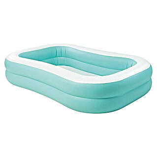 Intex Planschbecken (229 x 147 x 46 cm, Vinyl, Weiß,Türkis)