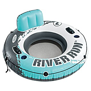 Intex Schwimmring Aqua River Run 1 (Durchmesser: 135 cm, Blau,Weiß,Schwarz)