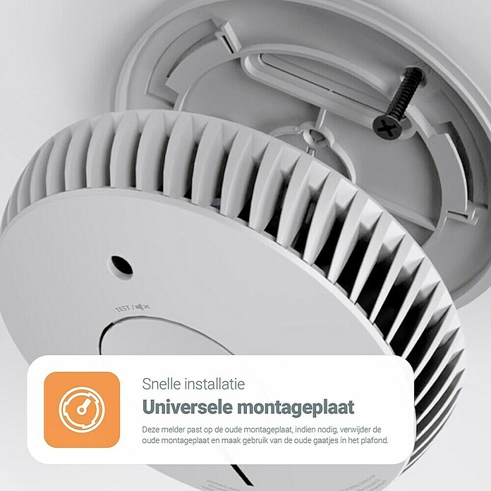 Fireangel Rookmelder FA6120-INT (Diameter: 11,8 cm, Levensduur batterij: 10 jaar, Alarmsignaal: 85 dB) | BAUHAUS