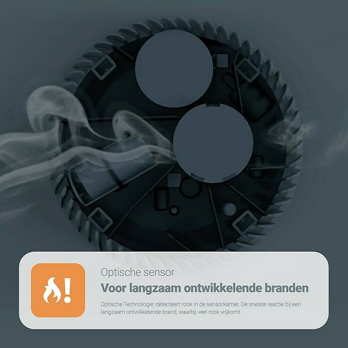 Fireangel Rookmelder FA6120-INT (Diameter: 11,8 cm, Levensduur batterij: 10 jaar, Alarmsignaal: 85 dB) | BAUHAUS