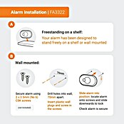 Fireangel Koolmonoxidemelder FA3322 (l x b x h: 129 x 31 x 76 mm, Levensduur batterij: 10 jaar) | BAUHAUS