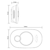 Fireangel Koolmonoxidemelder FA3322 (l x b x h: 129 x 31 x 76 mm, Levensduur batterij: 10 jaar) | BAUHAUS