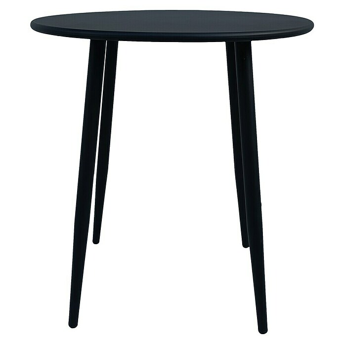 Set de muebles de jardín Lunday + Sibuco (Ø x Al: 70 x 75 cm, 3 pzs., Acero, Negro) | BAUHAUS