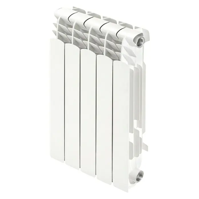 Cointra Radiador de agua Orion HP - 5 elementos, 500 W, An x Al: 40 x 58,15 cm - Radiador blanco con múltiples aletas y conectores para sistemas de calefacción. Distribución eficiente del calor en la habitación.