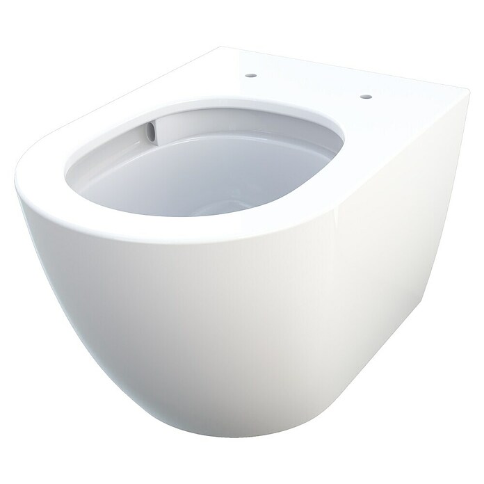 Camargue Los Angeles Taza de WC suspendida 2.0 (Sin borde de descarga, Sin esmalte especial, Forma de descarga: Profundo, Salida WC: Horizontal, Blanco) | BAUHAUS