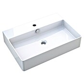 Camargue Paris Waschtisch 2.0 (B x L: 60,5 x 42,5 cm, Ohne Spezialglasur, Hahnloch: Mitte, Mit Überlauf, Weiß) | BAUHAUS