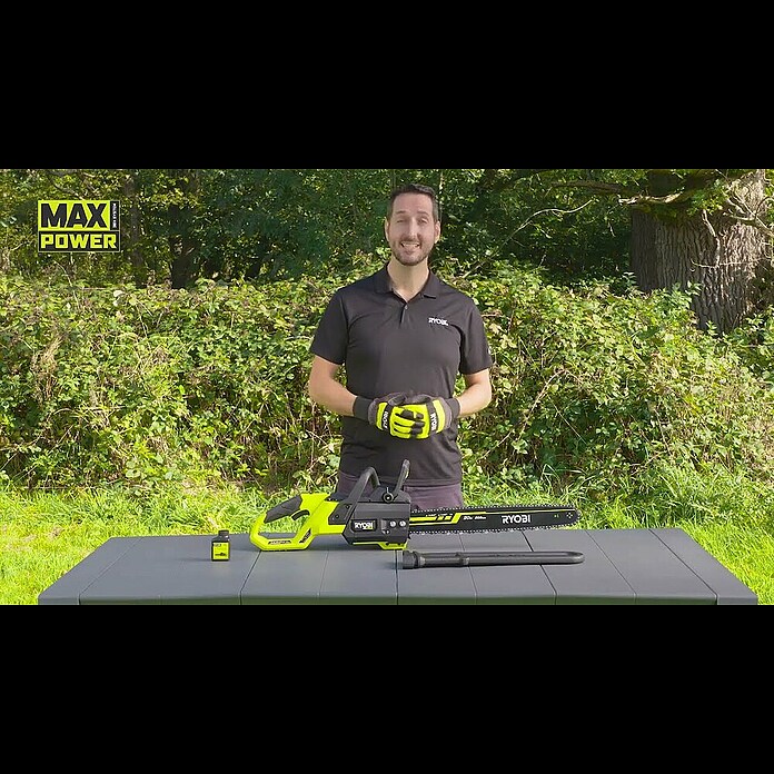 Ryobi Max Power Akku-Kettensäge RY36CSX50A-0 (36 V, Li-Ionen, Ohne Akku, Schwertlänge: 50 cm) | BAUHAUS