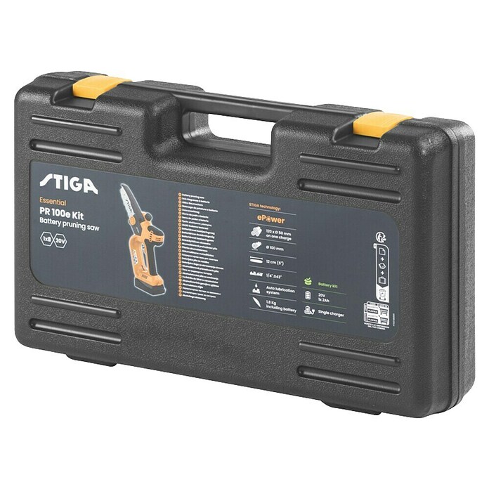 Stiga Sierra de ramas de batería PR 100E KIT (20 V, 2 Ah, 1 batería, Longitud de la cuchilla: 12,7 cm) | BAUHAUS