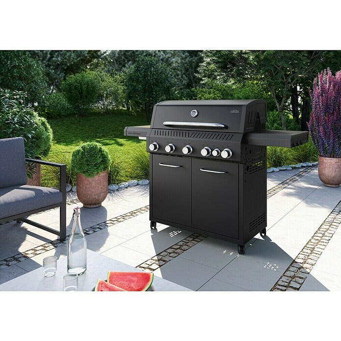 Kingstone Gasgrill Diner 5500 Beast (Grillfläche (B x T): 92 x 43 cm, 17,5 kW, Anzahl Brenner: 5 Stk.) | BAUHAUS
