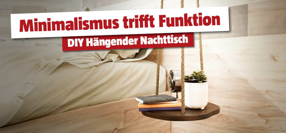 DIY Hängender Nachttisch