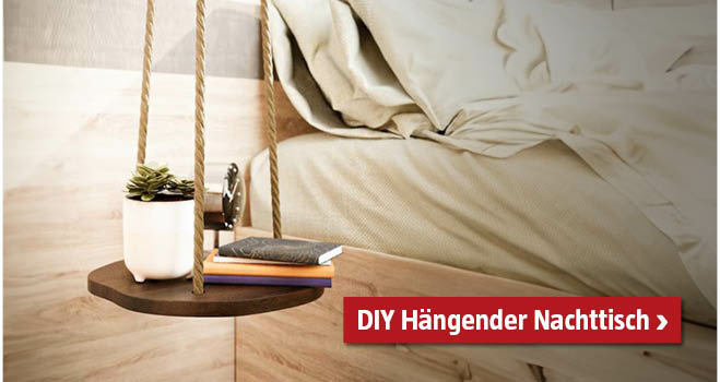 DIY Hängender Nachttisch