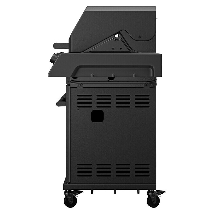 Kingstone KMS Gasbarbecue Cliff 4500 Beast Black Edition (Grilloppervlak (B x D): 72 x 45 cm, 14 kW, Aantal branders: 4 st.) | BAUHAUS