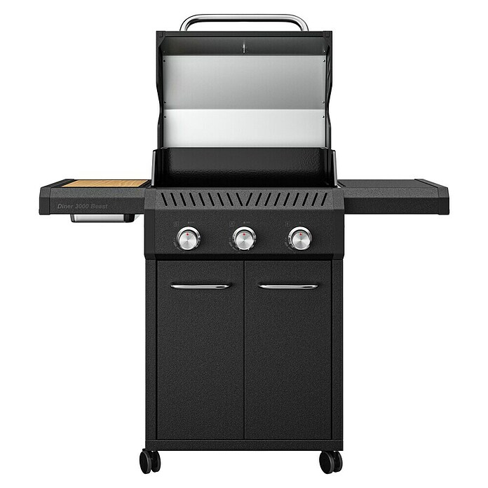 Kingstone Gasgrill Diner 3000 Beast (Grillfläche (B x T): 63,7 x 43 cm, 10,5 kW, Anzahl Brenner: 3 Stk.) | BAUHAUS