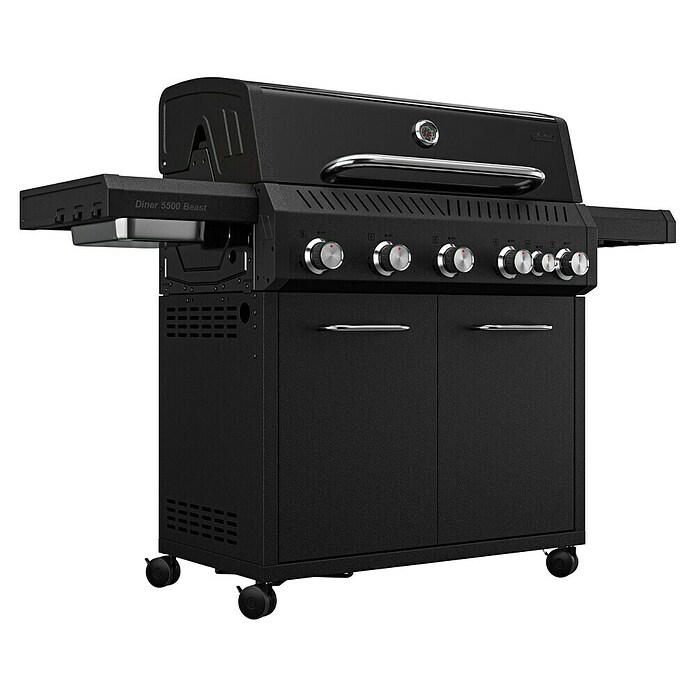 Kingstone Gasgrill Diner 5500 Beast (Grillfläche (B x T): 92 x 43 cm, 17,5 kW, Anzahl Brenner: 5 Stk.) | BAUHAUS