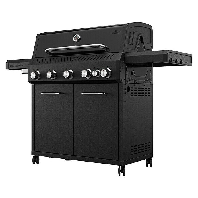Kingstone Gasgrill Diner 5500 Beast (Grillfläche (B x T): 92 x 43 cm, 17,5 kW, Anzahl Brenner: 5 Stk.) | BAUHAUS