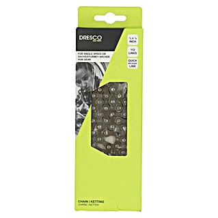 Dresco Lanac za bicikl City 1/2 x 1/8 (Broj članaka: 112 Kom., Prikladno za: Bicikle)