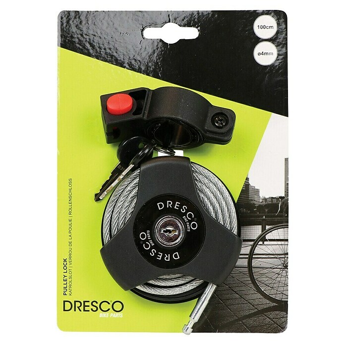 Dresco Zložljiva ključavnica  (Dolžina: 100 cm, Premer: 4 mm) | 2847 - Schlösser | BDDM - Fahrradartikel | BDD - Autozubehör | BD - Autozubehör | B - Werkz/Masch/Maschzubeh/Auto | BAUHAUS