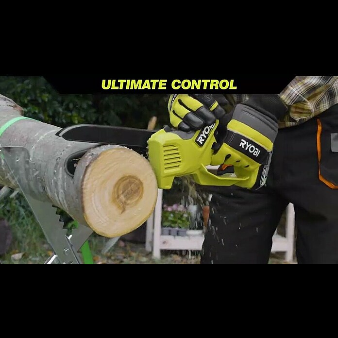 Ryobi ONE+HP Akku-Astsäge RY18PSX20A-0 (Li-Ionen, Ohne Akku, Schwertlänge: 20 cm) | BAUHAUS