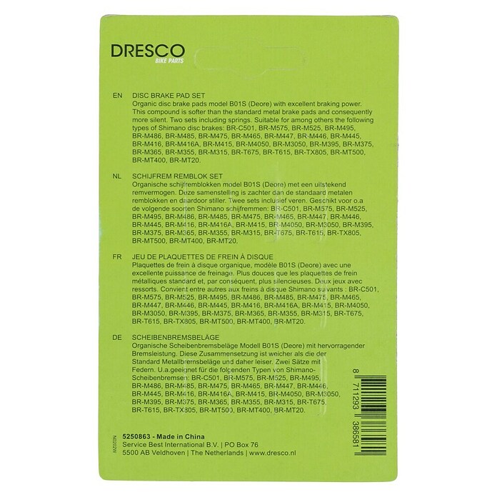 Dresco Kočnica bicikla za disk  (Količina pari: 2 Kom., Prikladno za: Kočnice za bicikle) | BAUHAUS