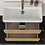 Artysan Conjunto de mueble de baño Osaka Slim (Ancho: 70 cm, Negro/Nogal, 3 pzs.) | BAUHAUS