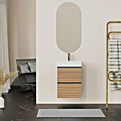 Artysan Conjunto de mueble de baño Osaka Slim (Ancho: 45 cm, Negro/Nogal, 3 pzs.) | BAUHAUS