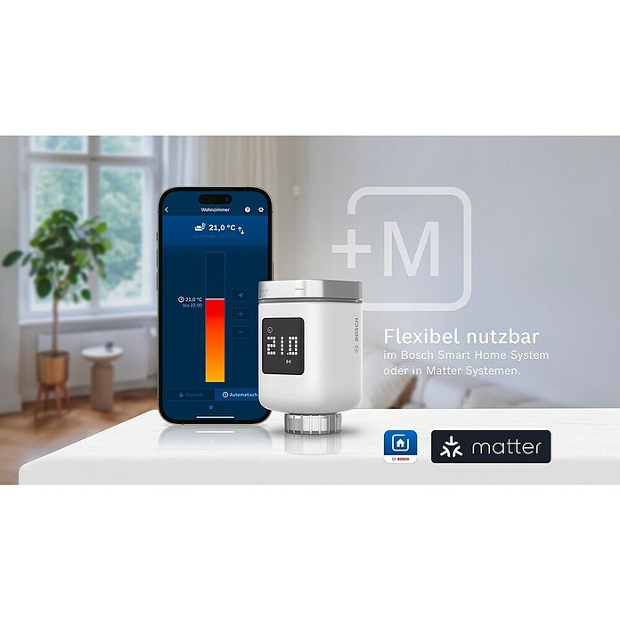 Bosch Smart Home Heizkörper-Thermostat II [+M] Matter (M30 x 1,5 mm) | BAUHAUS