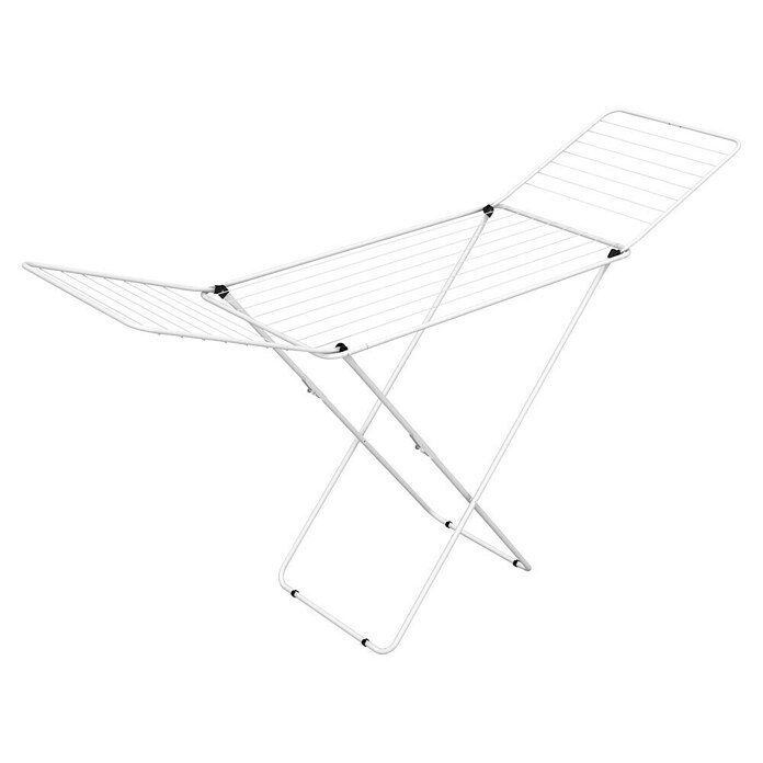 Flügel-Wäscheständer Gimi Nova (Länge Wäscheleine: 20 m, L x B x H: 129 x 55 x 5 cm, Weiß) | BAUHAUS