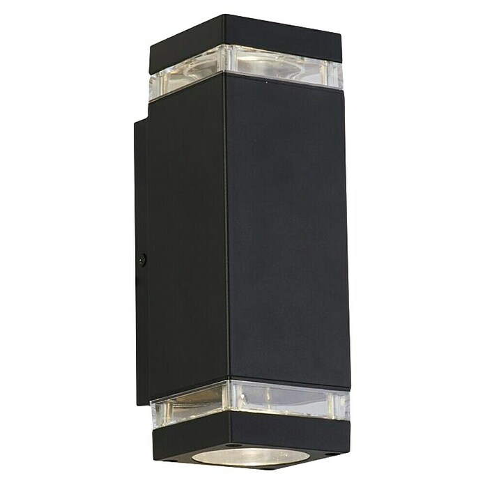 Searchlight Led-wandlamp voor buiten Houston Black (Zwart, IP44) | BAUHAUS