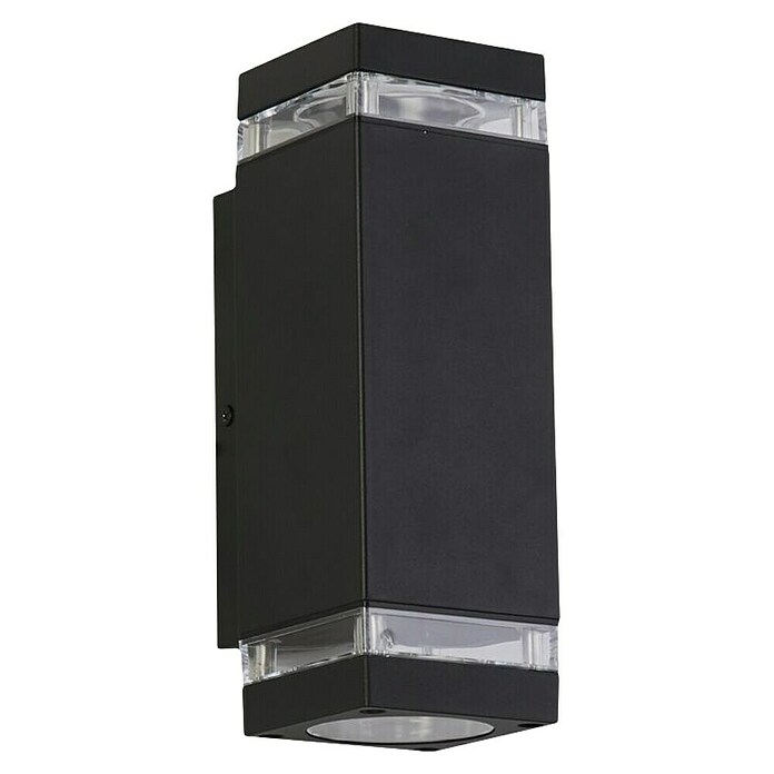 Searchlight Led-wandlamp voor buiten Houston Black (Zwart, IP44) | BAUHAUS
