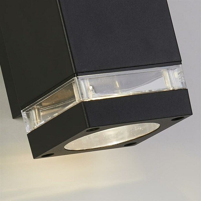 Searchlight Led-wandlamp voor buiten Houston Black (Zwart, IP44) | BAUHAUS