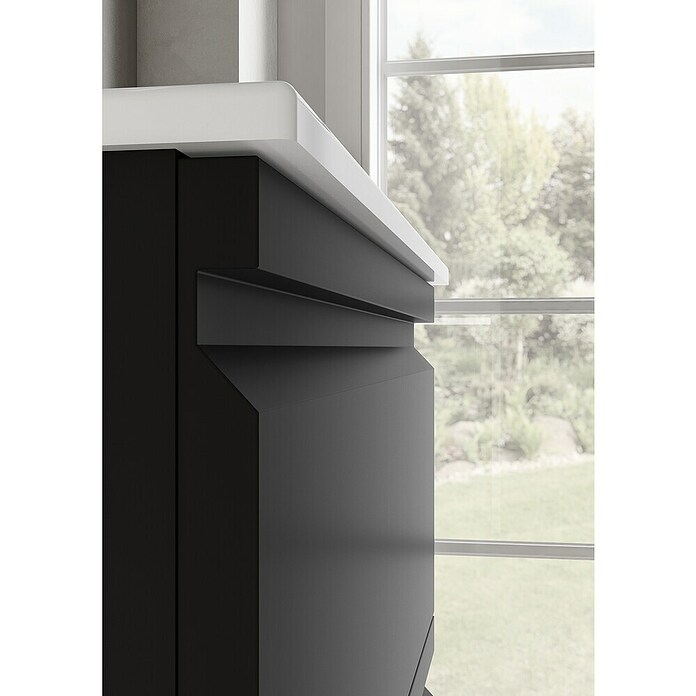 Camargue Pull Mueble de lavabo (An x Pr x Al: 59,5 x 45,4 x 55 cm, Grafito) | BAUHAUS