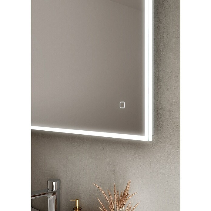 Riva Tape Ogledalo s LED rasvjetom  (80 x 75 cm) | BAUHAUS