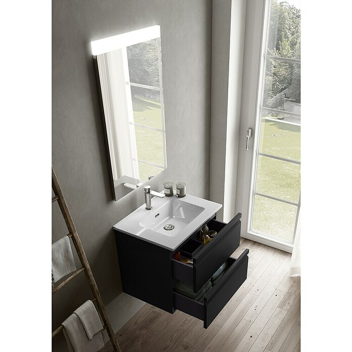 Camargue Pull Mueble de lavabo (An x Pr x Al: 59,5 x 45,4 x 55 cm, Grafito) | BAUHAUS