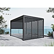 Sunfun Milos Lamellenpavillon (B x T: 386 x 294 cm, Farbe Gestell: Night-Grey, Aluminium) | BAUHAUS
