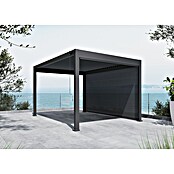 Sunfun Milos Panel lateral (An x Al: 368 x 217 cm, Antracita, Para pérgola con laterales Milos, Profundidad: 8,5 cm) | BAUHAUS