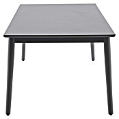 Sunfun Solo Gartentisch (L x B x H: 230 x 100 x 76,5 cm, Aluminium, Sintered Stone, Night-Grey, Ausziehbar) | BAUHAUS