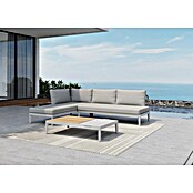 Sunfun Solo Mesa de centro (L x An x Al: 120 x 72 x 26 cm, Aluminio, Bandeja extraíble, Beige claro) | BAUHAUS